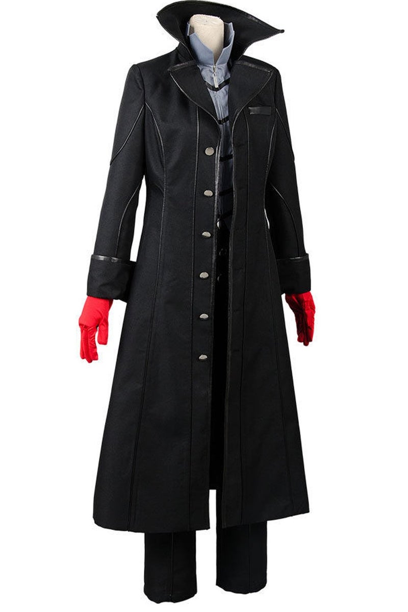 Ya-cos Persona 5 Protagonist Joker Cosplay Costume Coat Suit Jacket Outfit Top Attire Dress Up,Black,Medium - Image 3